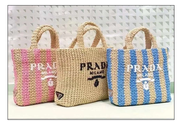 프라다 라탄백 tote bag