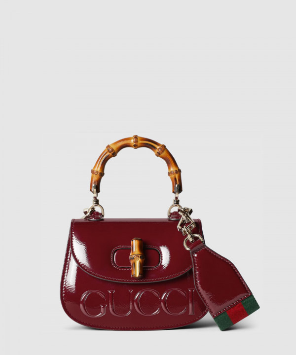 [GUCCI-구찌] 뱀부 1947 미니 탑 핸들백 ‎786482