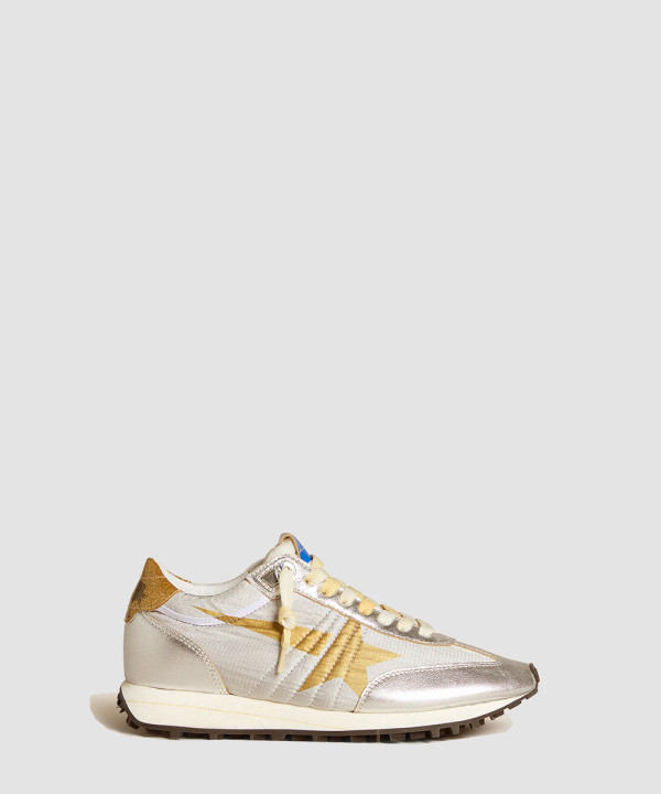 [Golden Goose-골든구스] 레드 나일론 어퍼 실버 스타 마라톤 F005490