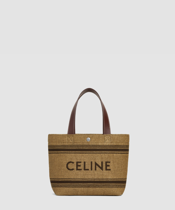 [CELINE-셀린느] 미니 식물 소재 이펙트 패브릭과 소가죽 클러치 116992FRY