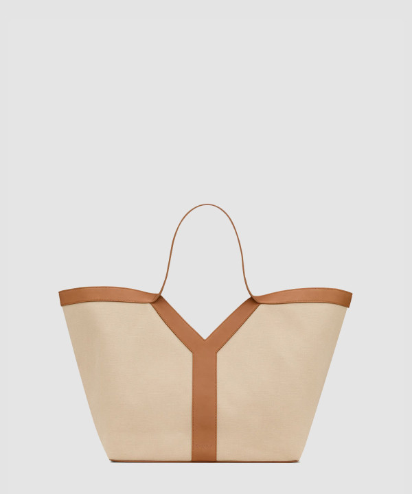 [SAINT LAURENT-생로랑] 캔버스와 가죽 소재의 Y 토트 817602