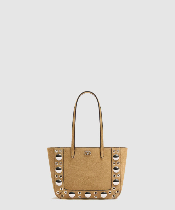 [VALENTINO-발렌티노] 가라바니 넬코트 스웨이드 미니 쇼퍼 백 7W2B0R89JET