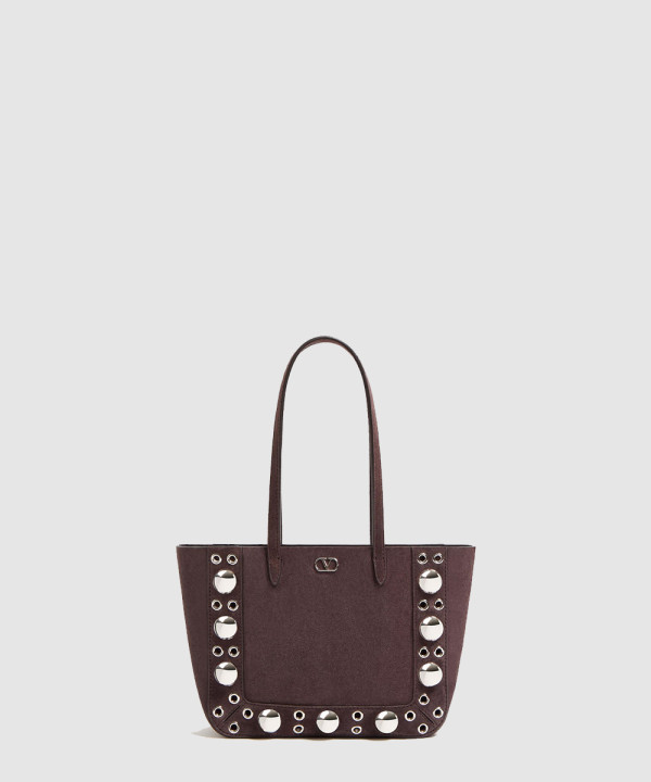 [VALENTINO-발렌티노] 가라바니 넬코트 스웨이드 미니 쇼퍼 백 7W2B0R89JET