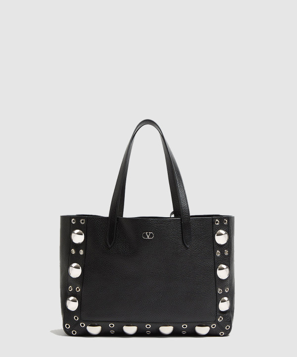 [VALENTINO-발렌티노] 가라바니 넬코트 그레이니 카프스킨 미디엄 쇼퍼백 6W0B0R79MJL