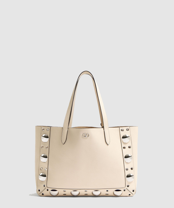 [VALENTINO-발렌티노] 가라바니 넬코트 그레이니 카프스킨 미디엄 쇼퍼백 6W0B0R79MJL