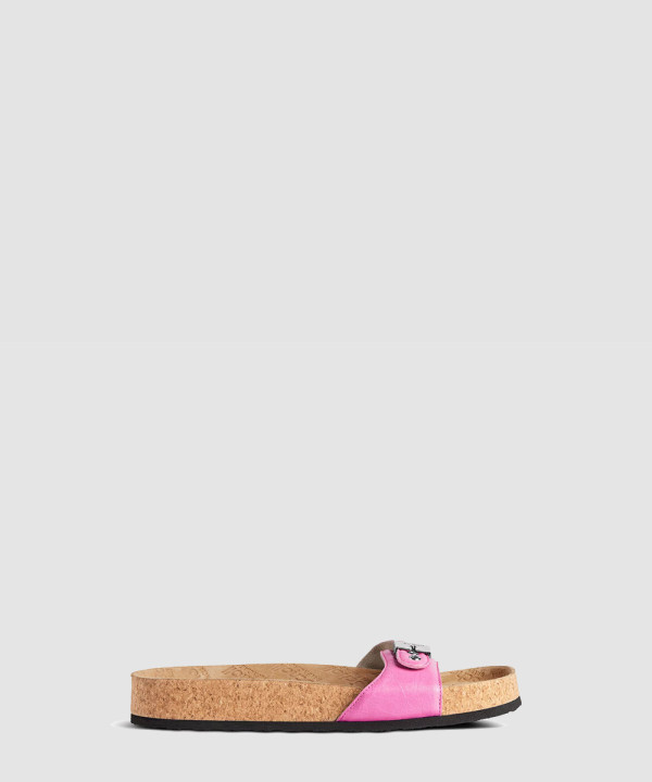 [BALENCIAGA-발렌시아가] 여성 발렌시아가 I 숄 플랫 샌들 블랙 827426