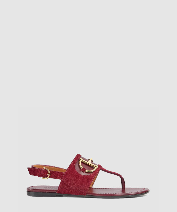 [GUCCI-구찌] 호스빗 장식이 있는 여성용 끈 샌들 834431 