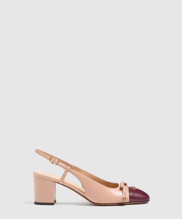 [VALENTINO-발렌티노] 발레 뒤 루아 키드스킨 슬링백 펌프스 60MM 7W2S0MH9DDT